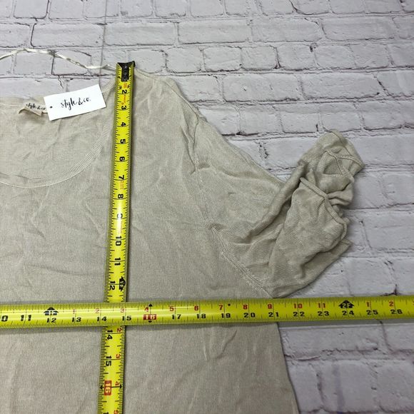 NWT Style & Co Women Short Sleeve Blouse Knit Top Size XXL 2XL Viscose B226 -3 - Picture 4 of 13